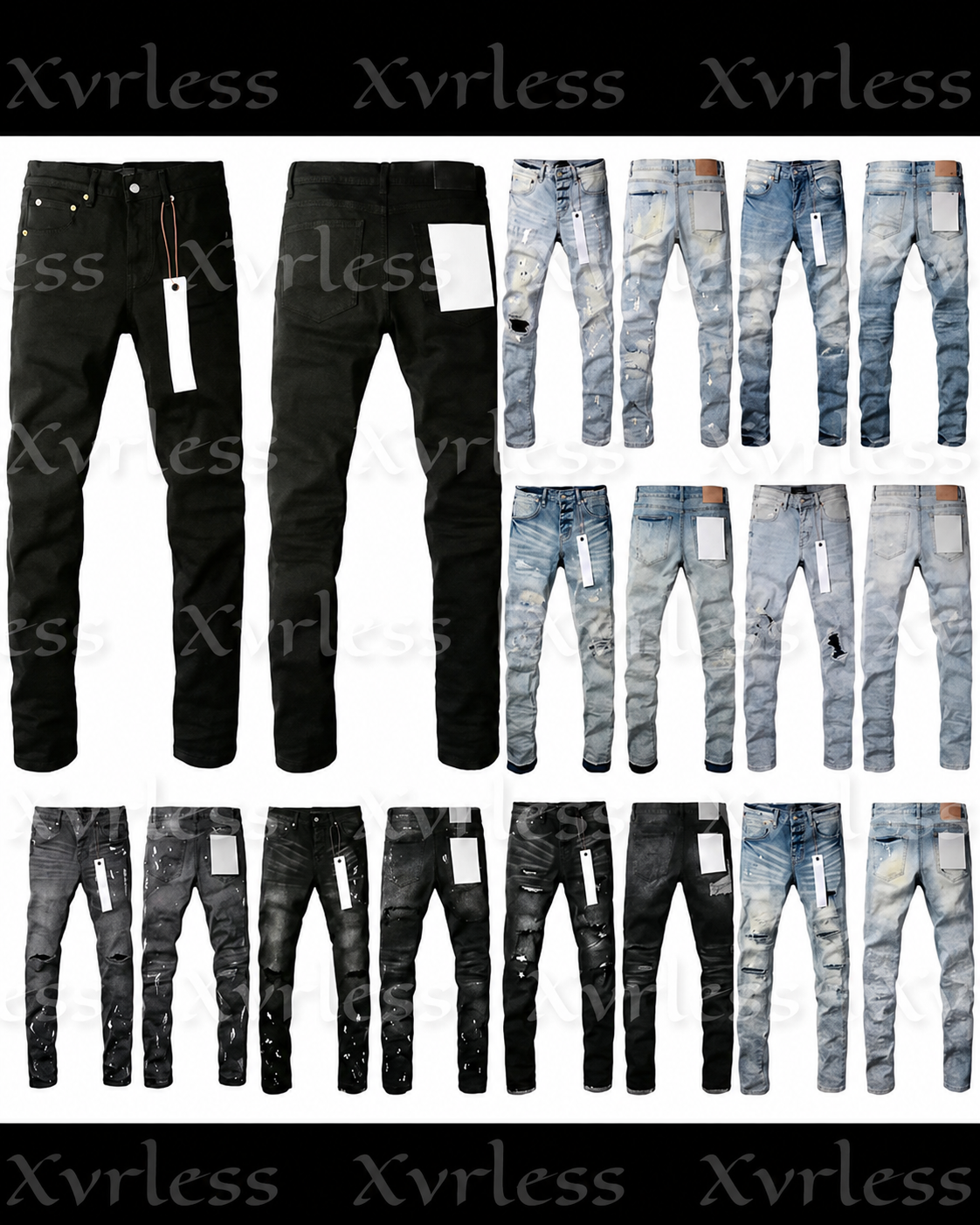 Men Designer Purple Denim Fashion Jeans