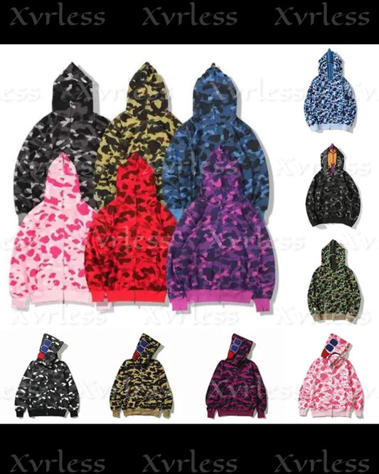 Men/Women Designer Luxurious BAPE Zip Up Jacket Hoodie ONLY